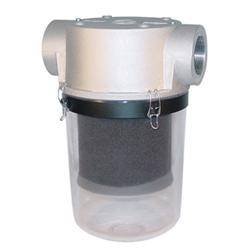 ST Series, see-through inlet vacuum filter for easy visual maintenance checks